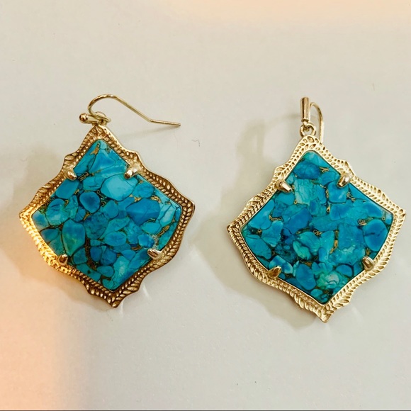 Kendra Scott turquoise earrings - Picture 1 of 2